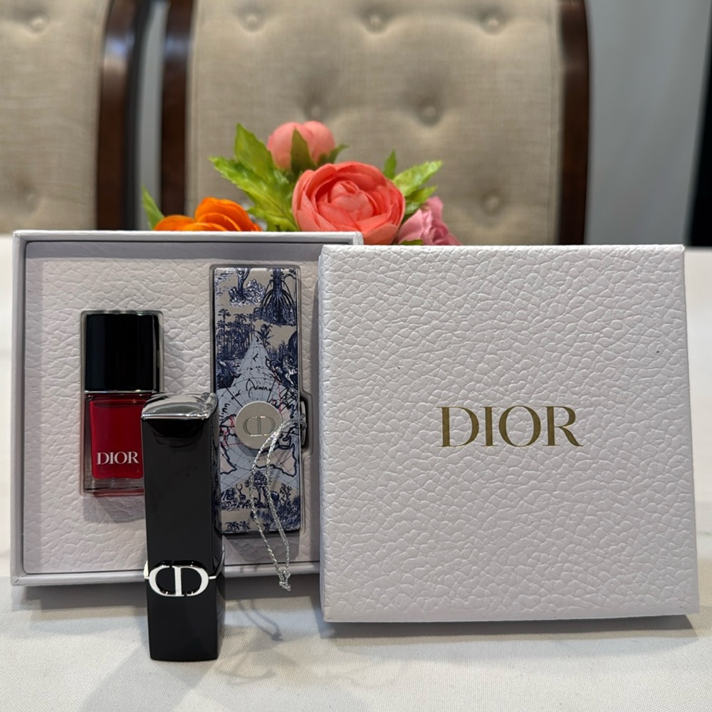 NIB & Authentic Dior lipstick & nail polish set